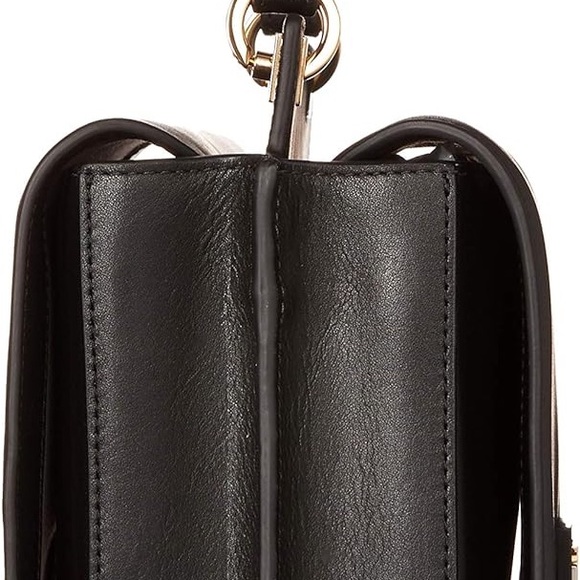 Luana Italy- mini satchel 100% leather purse in Ebony with brass hardware - Picture 4 of 15